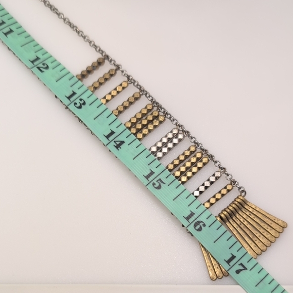 Lucky Brand Silver and Gold Chain Necklace - Picture 5 of 6